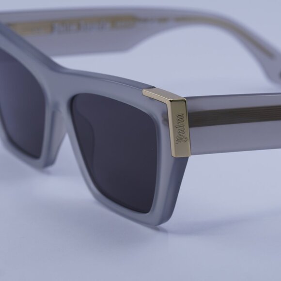 Palm Angels PERI099 HOLLYWOOD 0907 Sunglasses Grey Cat Eye Frame, Grey Lenses - Picture 4 of 11
